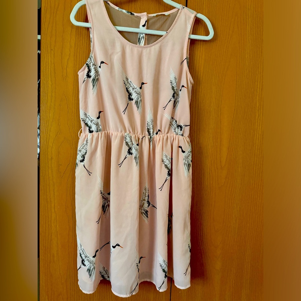 ONLY brand dress pink with geese
